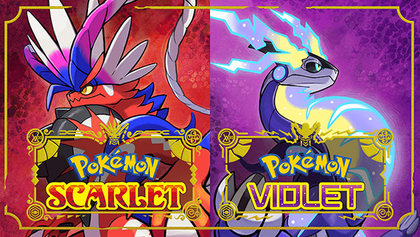 Side by side picture of the game covers of Pokémon Scarlet and Violet.