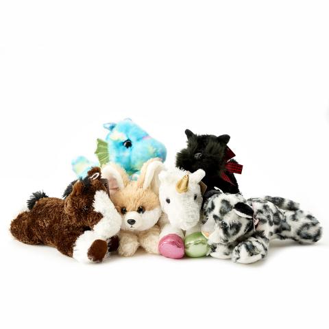 Stuffed animals.