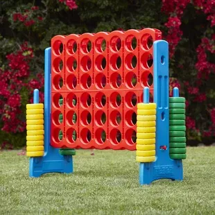 Colorful, jumbo version of connect 4