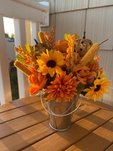 fall flower arrangement