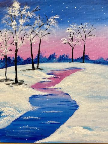 winter snow scene