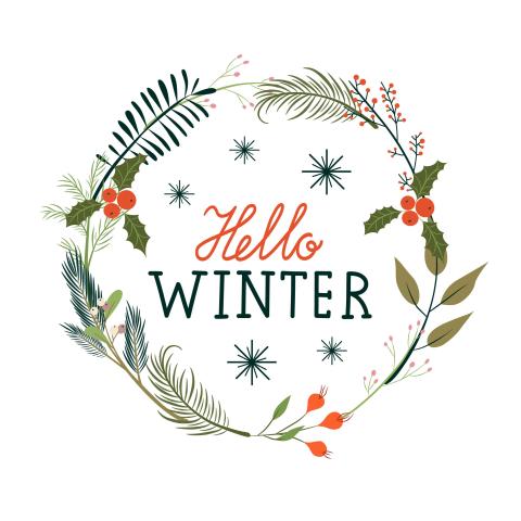 Clipart winter wreath