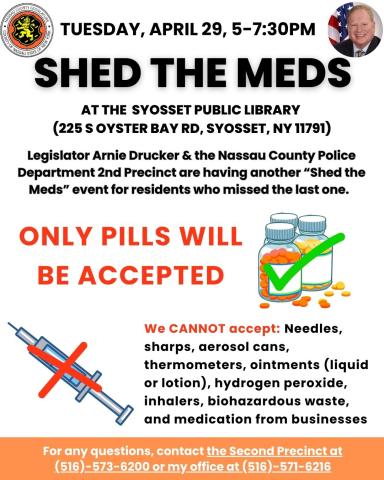 shed the meds flyer