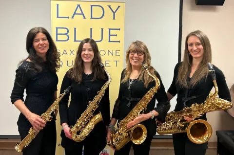 Lady Blue Sax