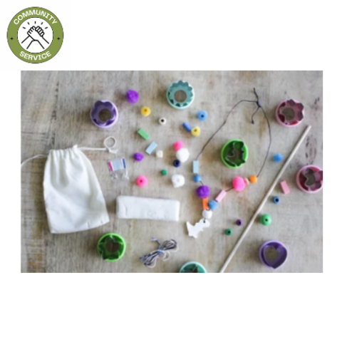 Picture of sensory items and a bag