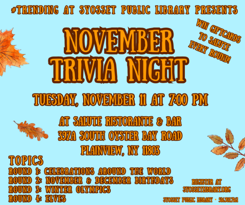November Trivia Night at Salute