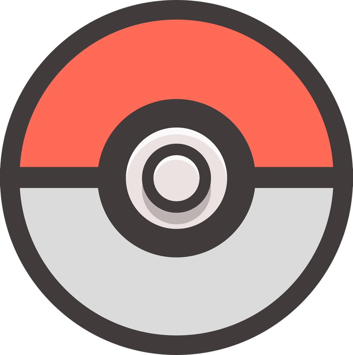 Red and white Pokeball