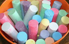 Colorful chalk.