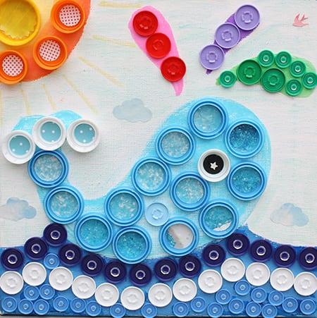 Bottle Cap Whale