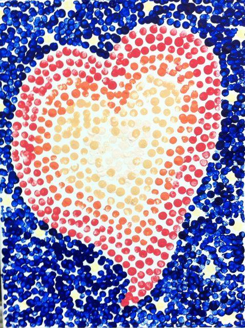 Pointilism heart