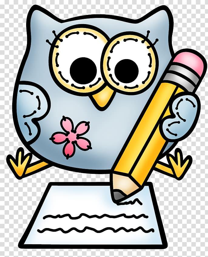 owl writing poetry