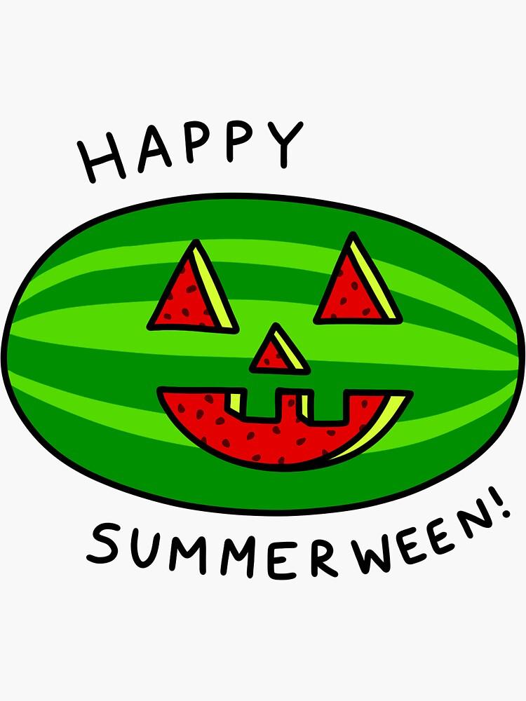 watermelon jack-o-lantern