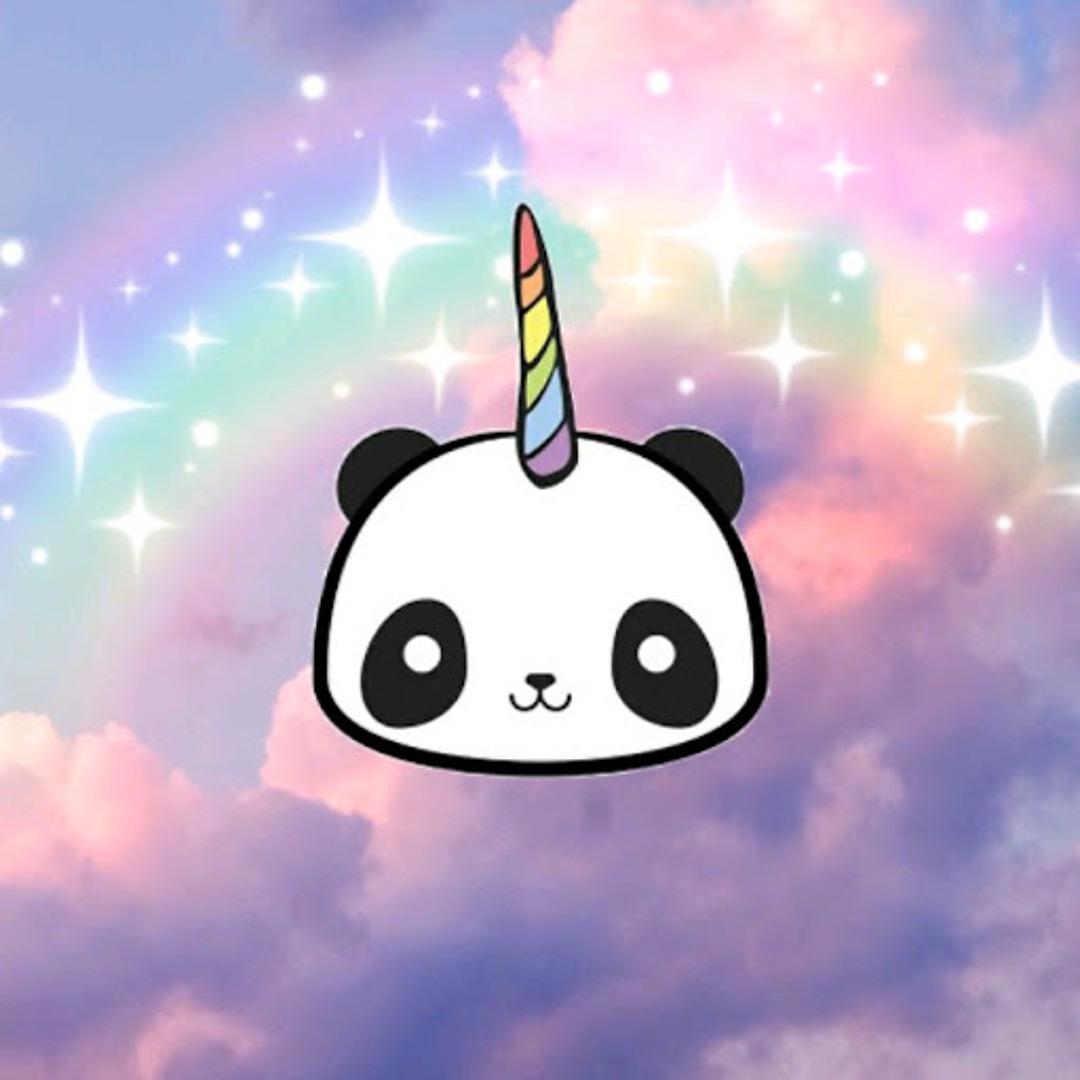 Panda unicorn clipart