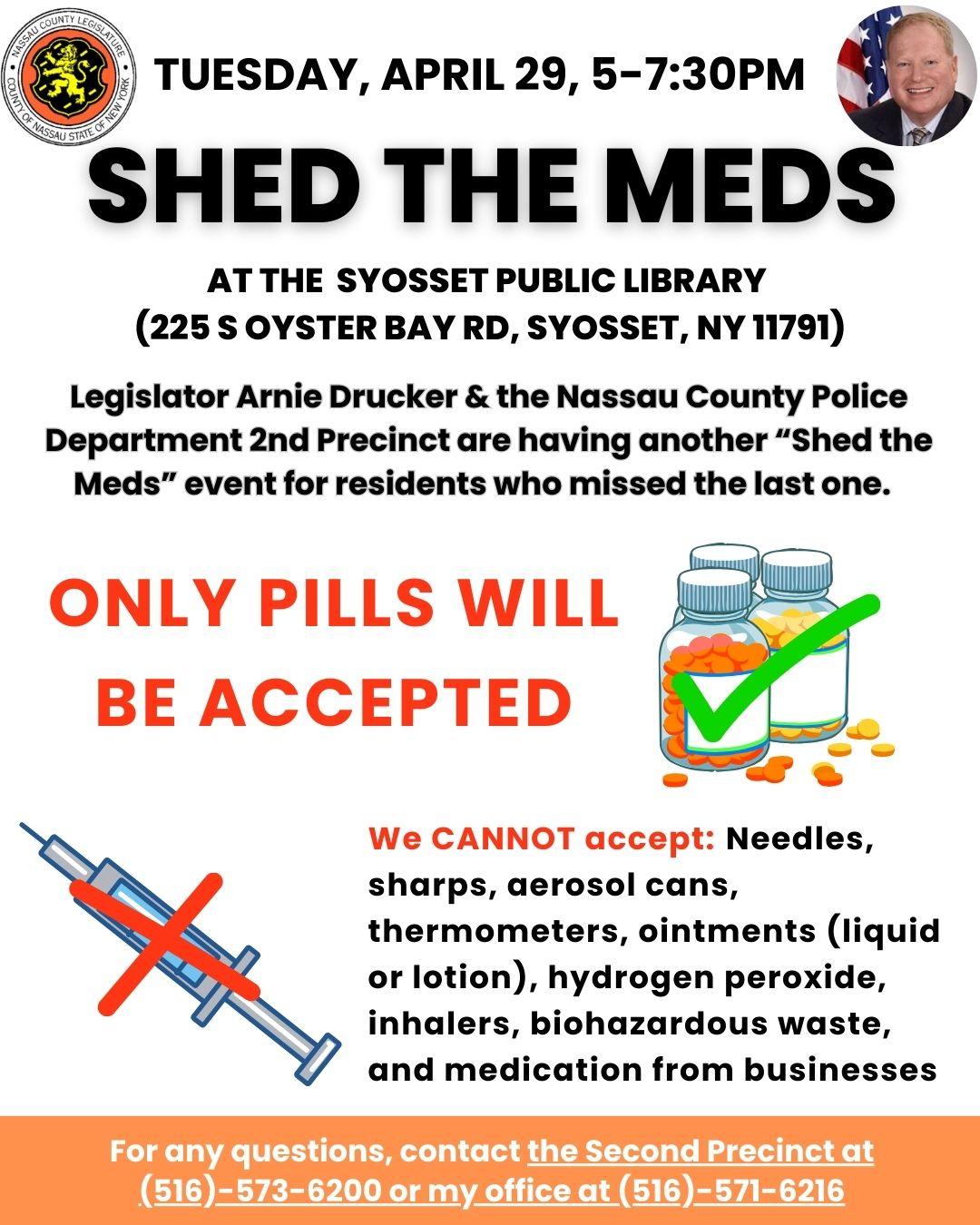shed the meds flyer