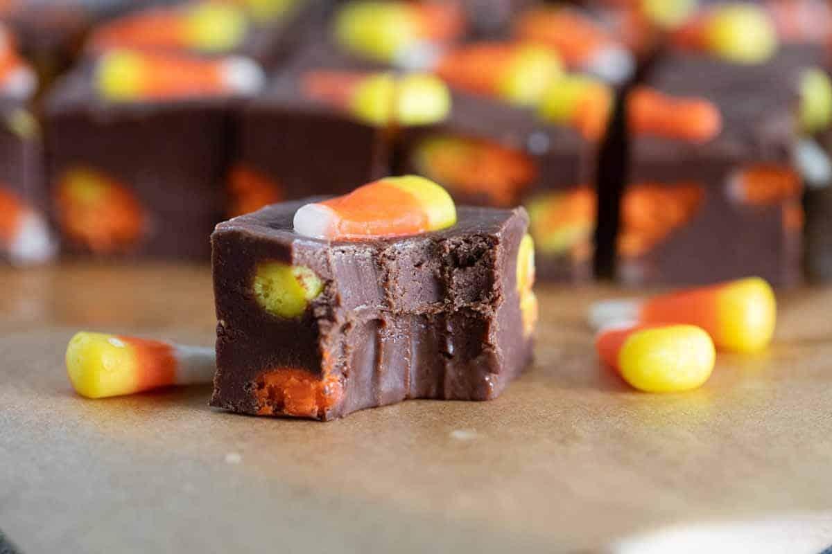 fudge with candy corn