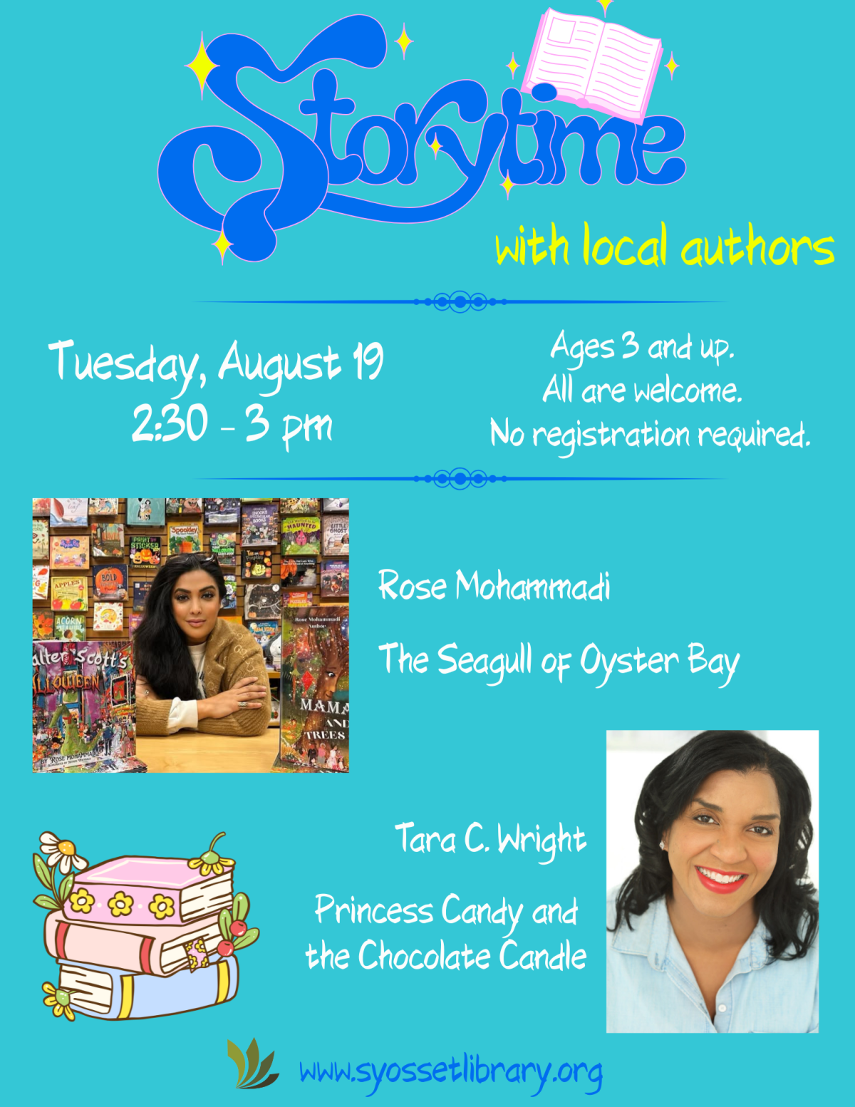 storytime with local authors flyer