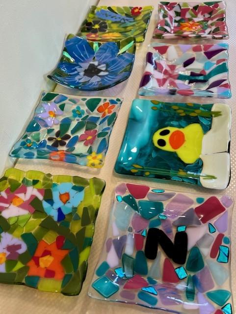 fused glass plate